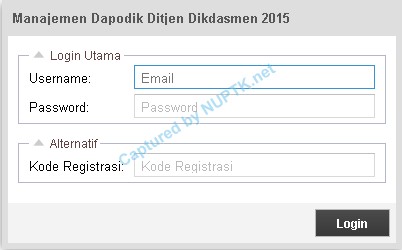 login manajemen UN 2016