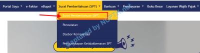 Pilih Menu SPT