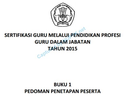 Download Buku Buku Pedoman Penetapan Peserta Sergur 2015